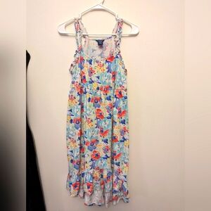 Chaps floral cottagecore whimsical fairycore 100% cotton maxi dress size xlarge